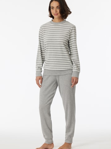 SCHIESSER Pajama ' Casual Essentials ' in Grey: front