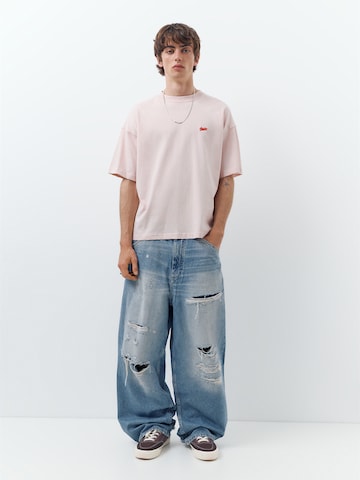 Pull&Bear Póló 'STWD' - rózsaszín