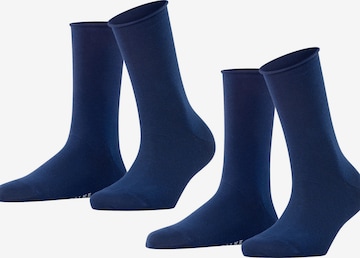FALKE Socken 'Happy 2-Pack' in Blau: Vorderseite
