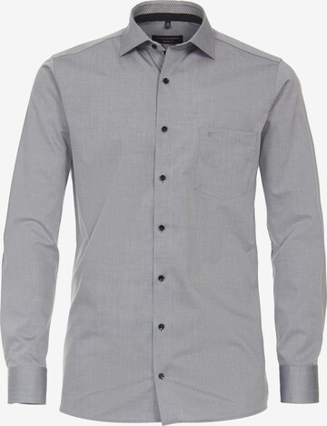 CASAMODA Slim fit Business Shirt in Grey: front