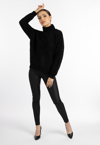 faina - Pullover oversized em preto