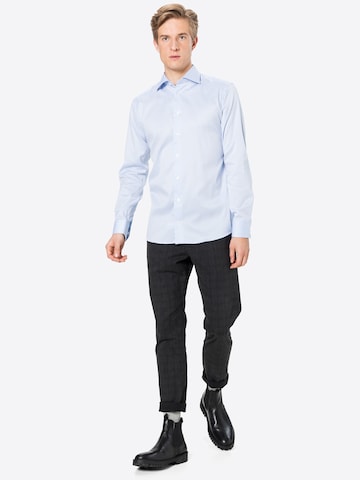 ETON - Ajuste estrecho Camisa de negocios 'Signature' en azul