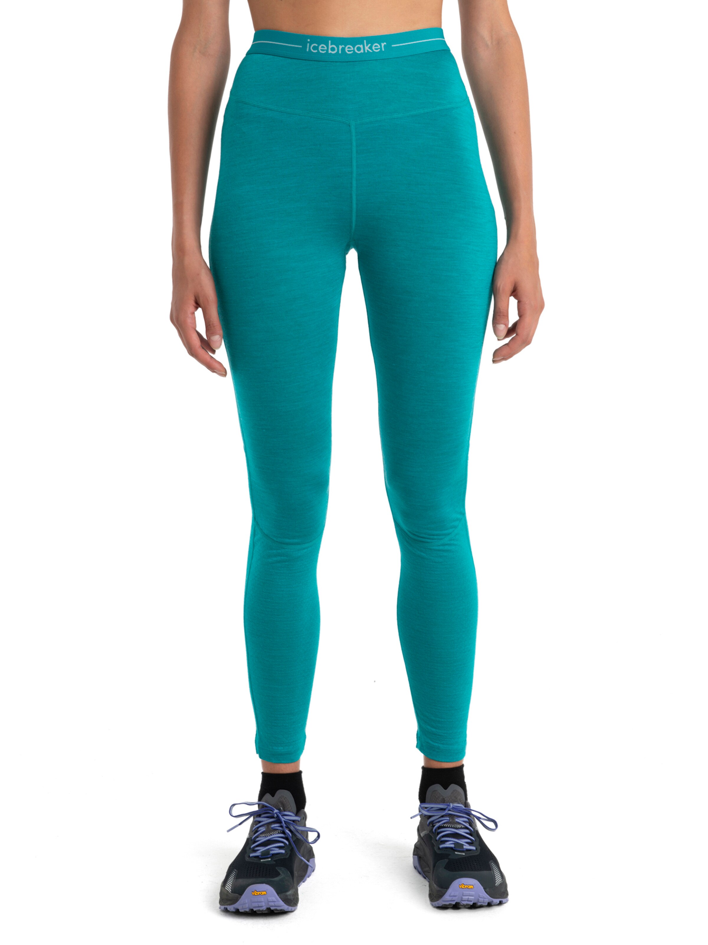 ICEBREAKERSkinny Sportske hlače '125ZoneKnit' - zelena boja: prednji dio