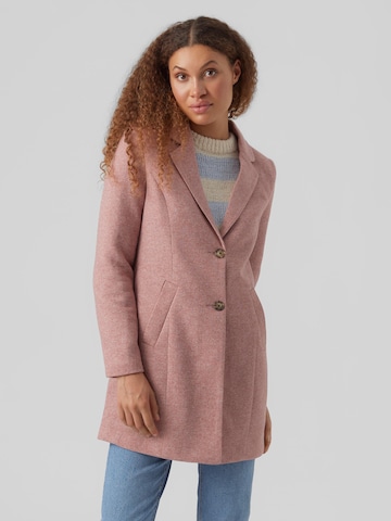 VERO MODA Přechodný kabát – pink: přední strana