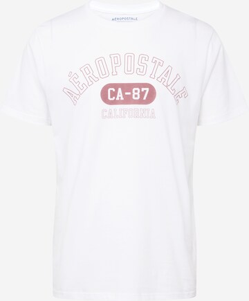 balta AÉROPOSTALE Marškinėliai 'CA-87': priekis