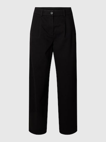 SELECTED Wide leg Pleat-front trousers in Black