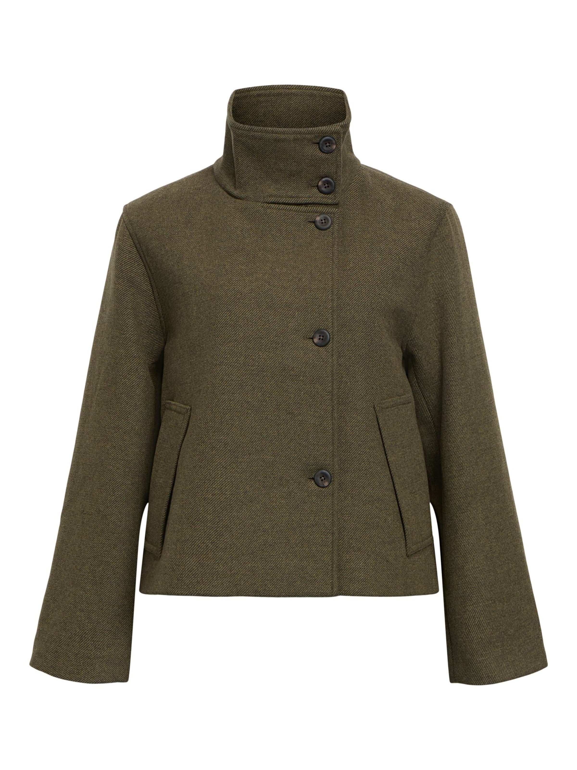 OBJECT Between-season jacket in Green: front