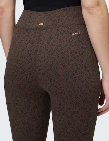 VENICE BEACH Skinny Workout Pants in Brown
