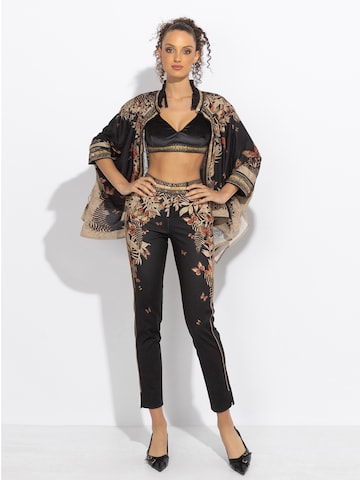 JIORO Tunic 'MIDNIGHT BUTTERFLIES' in Black