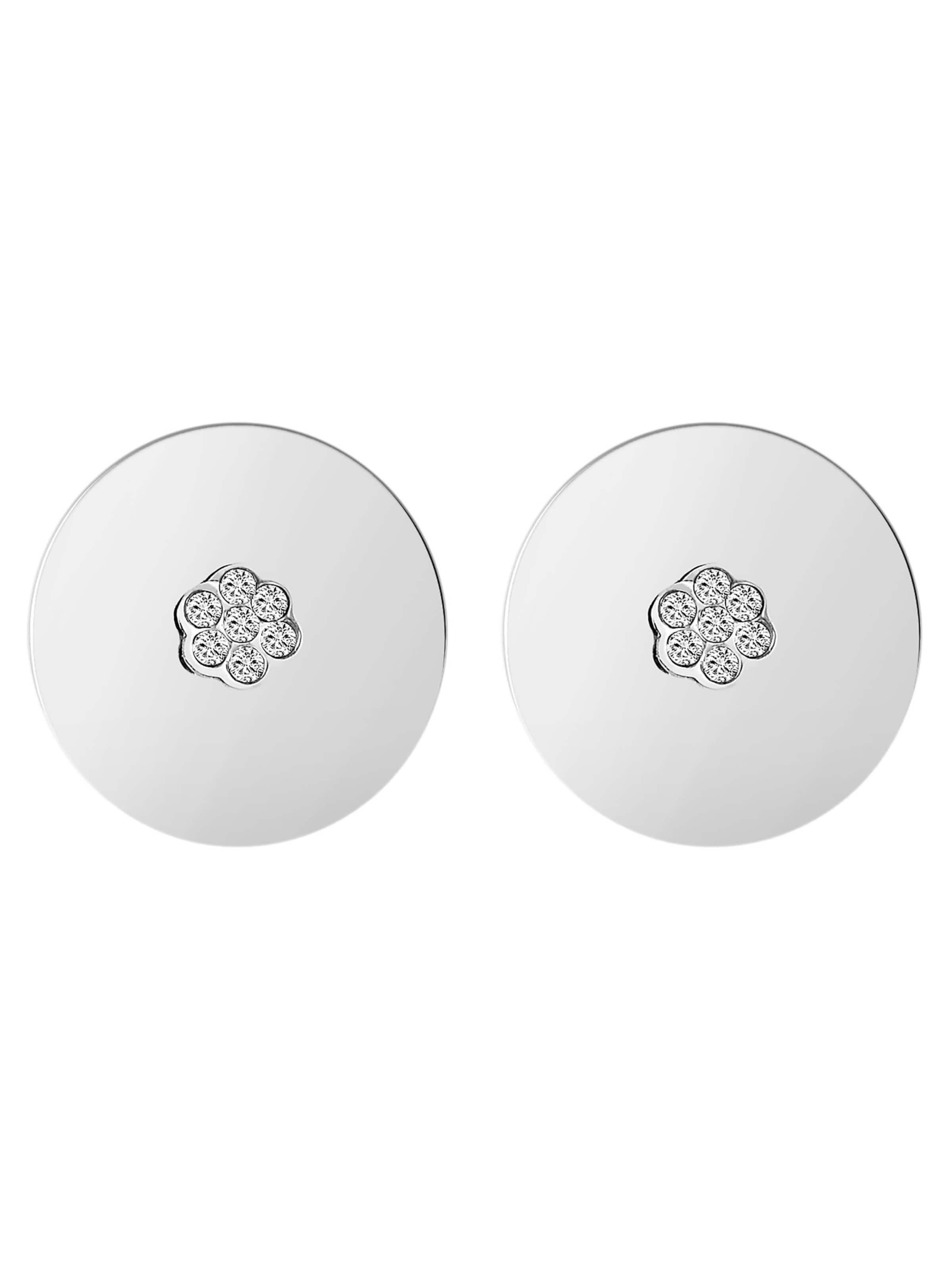 Akzent Earrings 'Julie, langlebig' in Silver: front