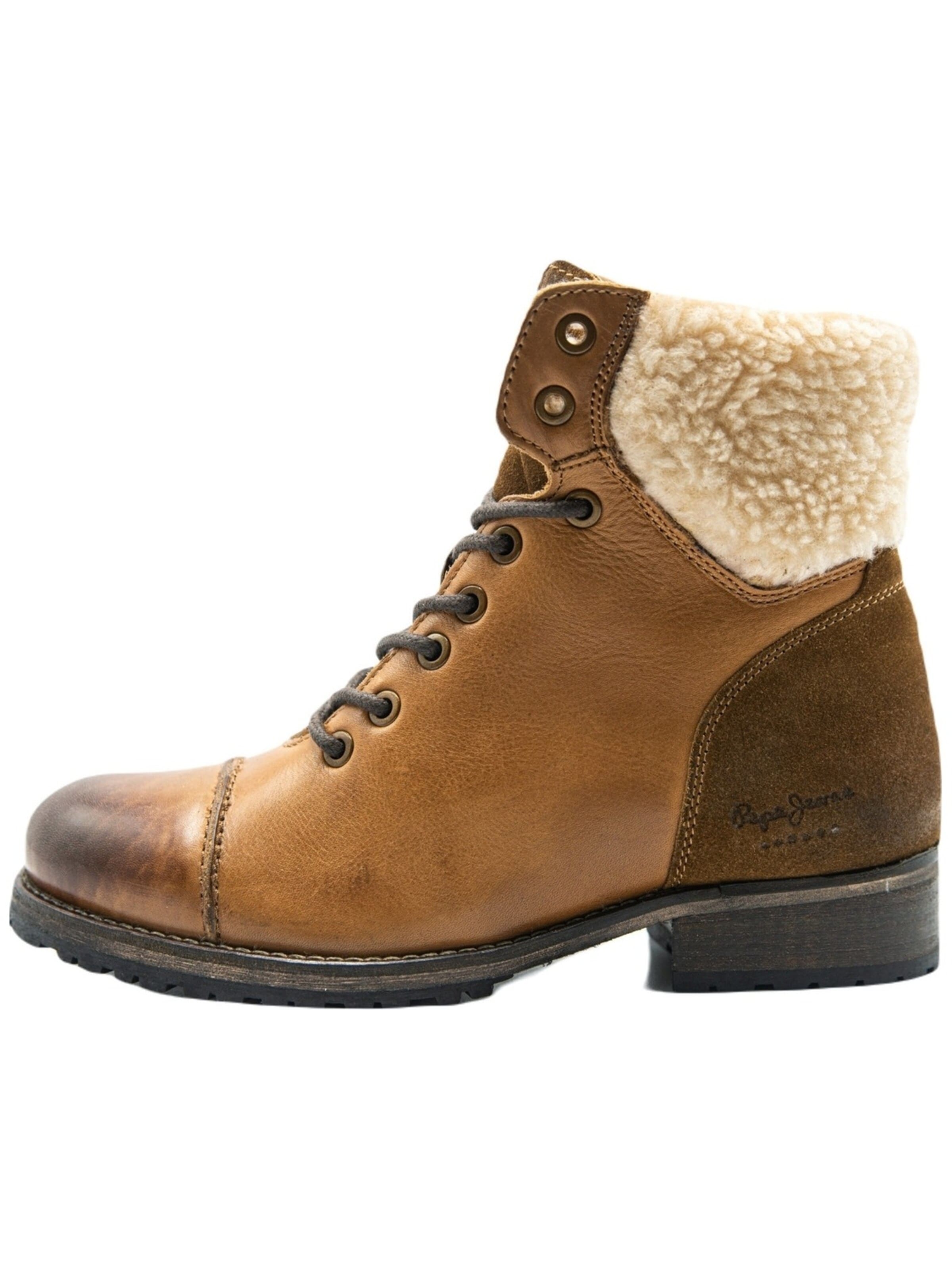 Pepe Jeans - Botas 'Melting Warm' en marrón: frente