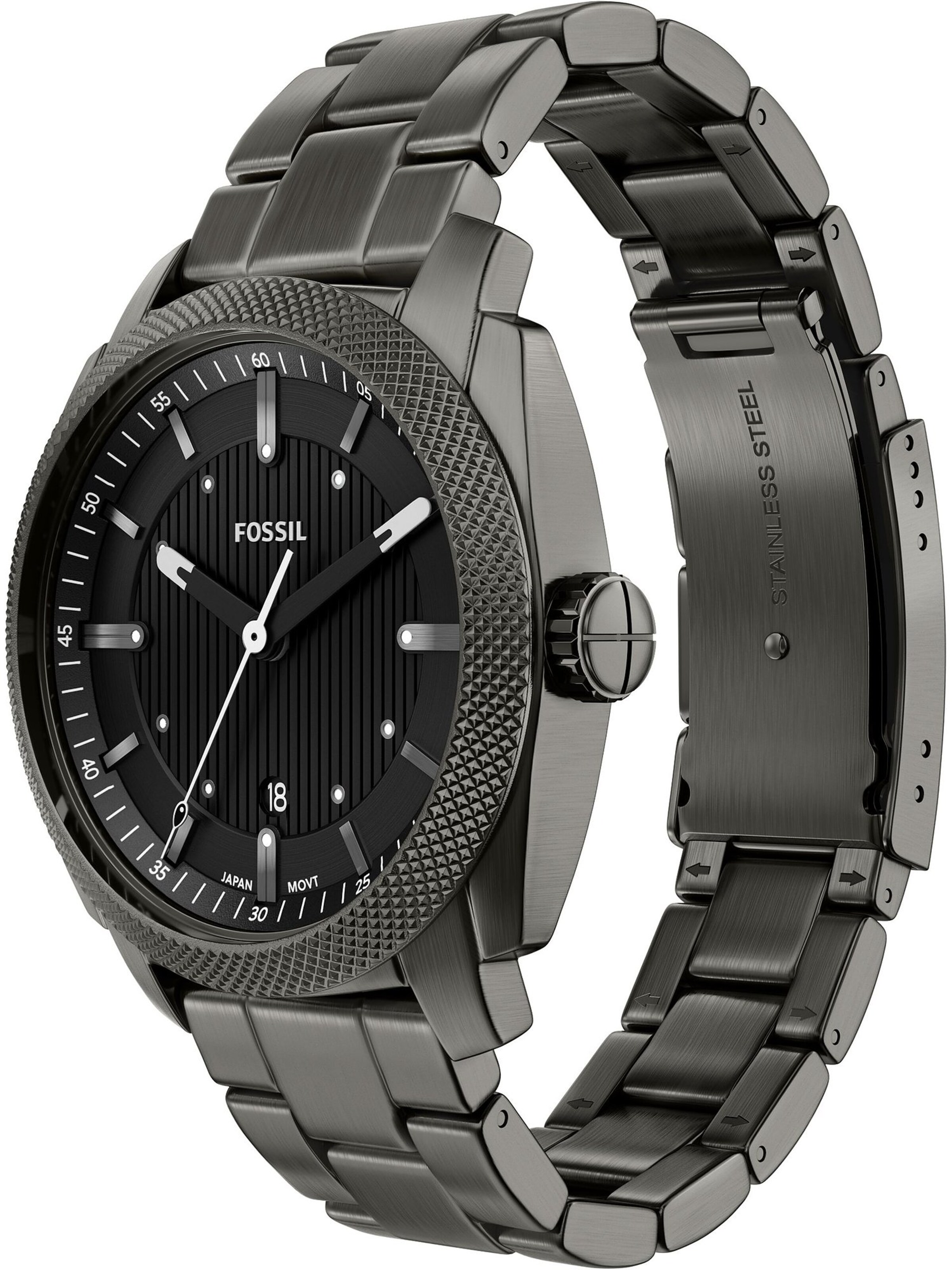 FOSSIL Analog klocka 'Machine' i grå