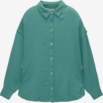 Pull&Bear Bluse i grøn: forside