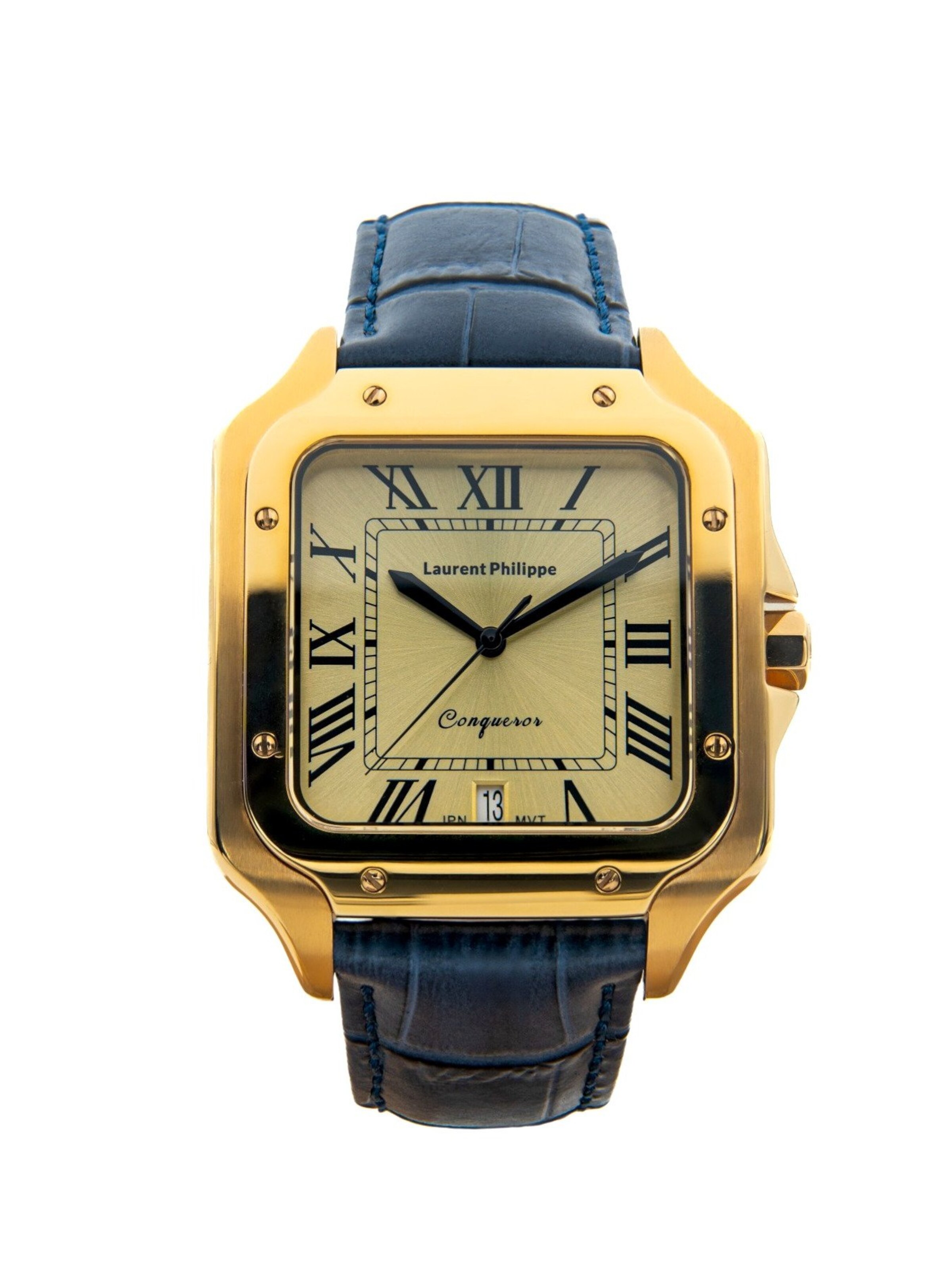 Laurent Philippe Analog Watch in Black: front