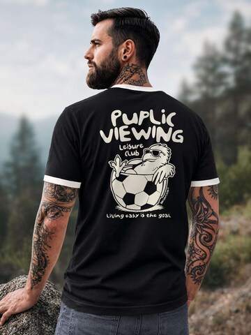 Neverless Shirt 'Public Viewing' in Black