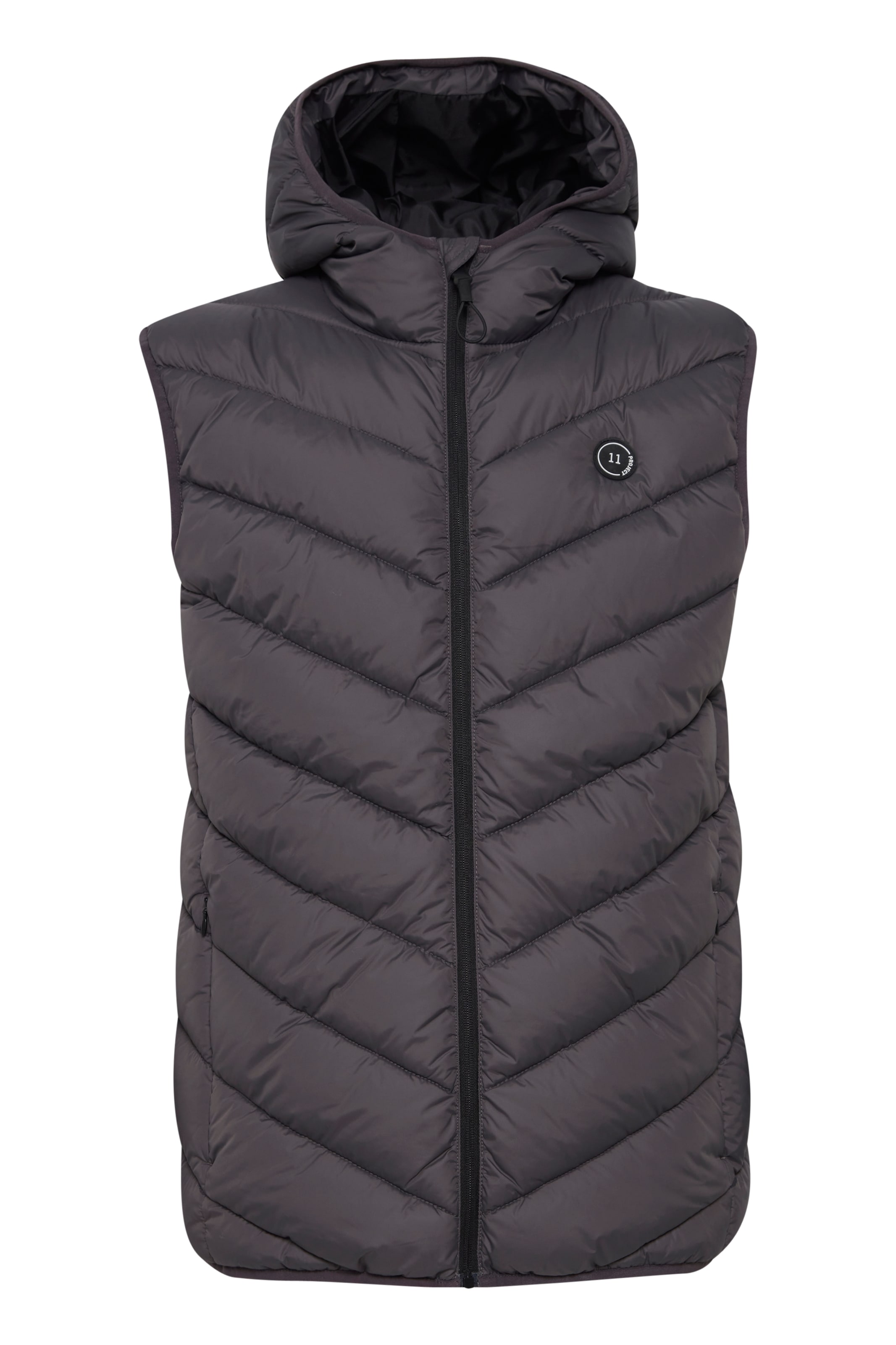 11 Project Pullover 'Fiepko' in Grau: Vorderseite