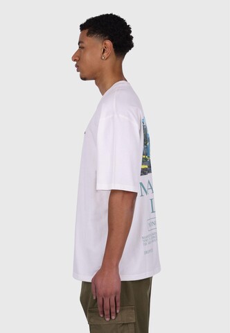 Dropsize Shirt 'LAKES' in White