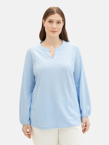 Tom Tailor Women + Bluse in Blau: predná strana