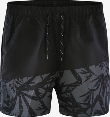 TOM TAILOR Board Shorts ' OSKAR ' in Black: front