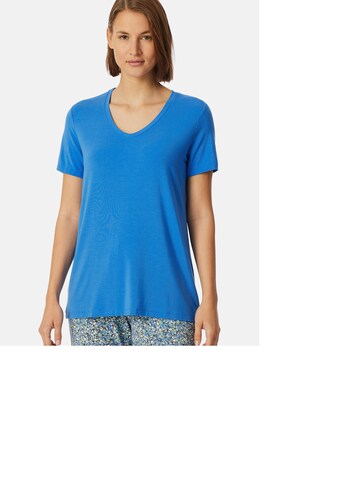 SCHIESSER Pajama shirt ' Mix & Relax ' in Blue: front