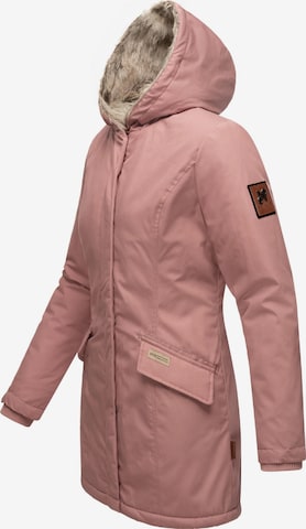NAVAHOO Χειμερινό παλτό 'Cristal' σε ροζ