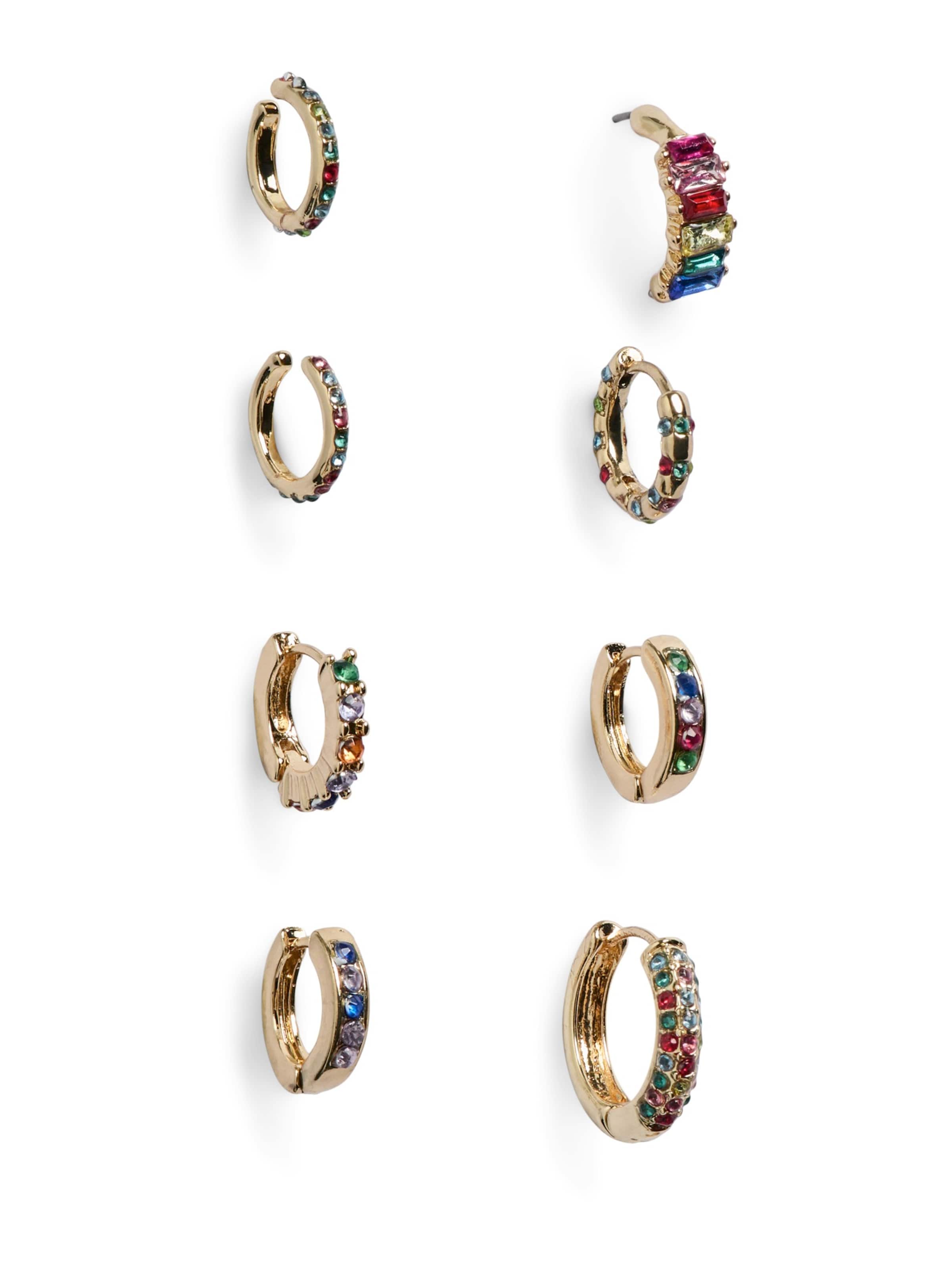 PIECES - Pendientes en oro: frente