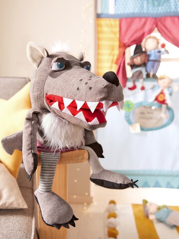 HABA Stuffed animals ' Wolf Grisbert, 37 cm ' in Grey: front