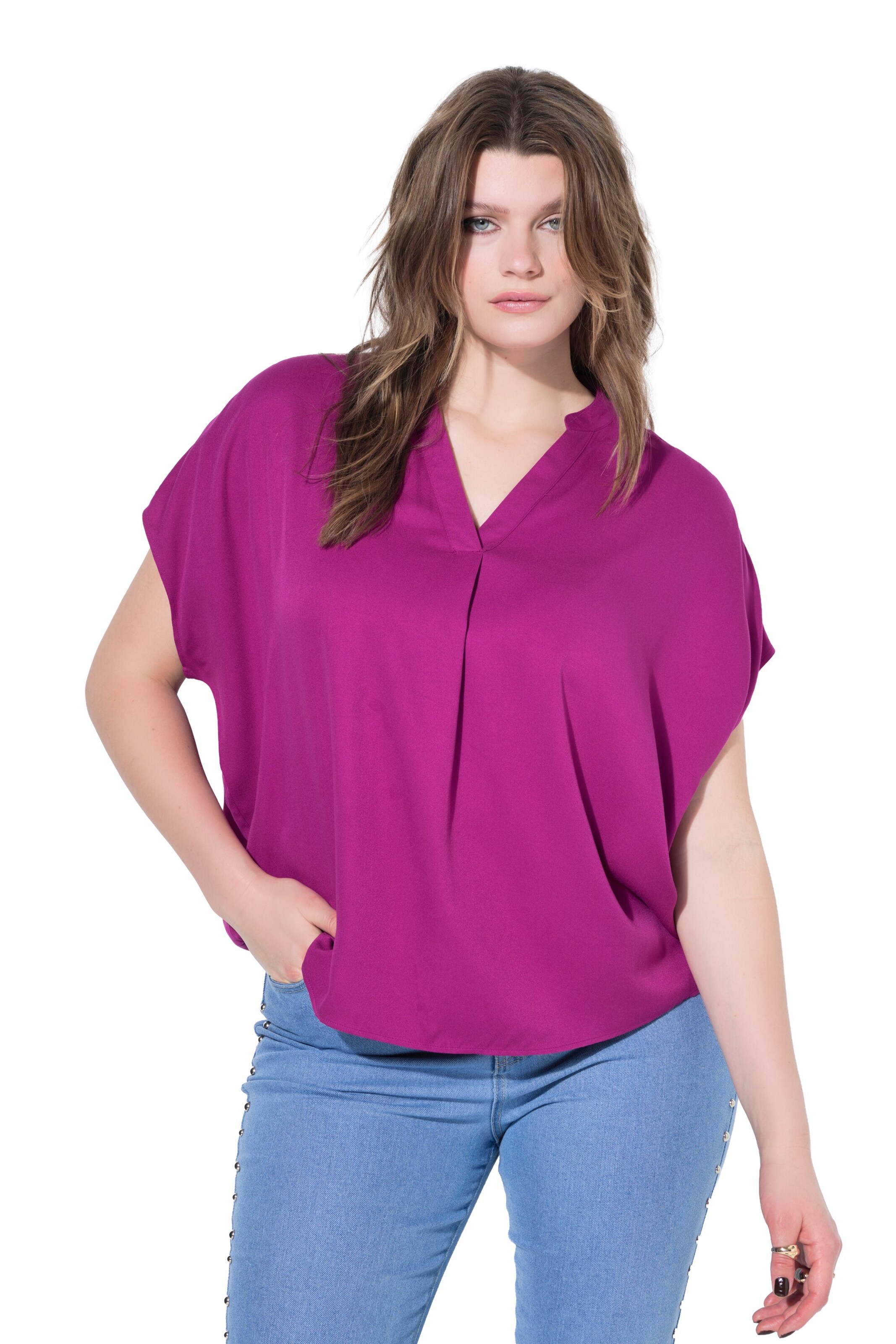 Studio Untold Blouse in Roze: voorkant