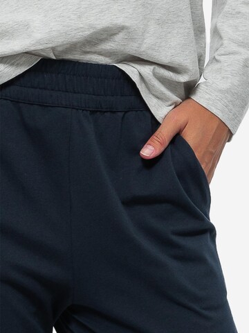 SCHIESSER Pajama 'Cotton' in Blue