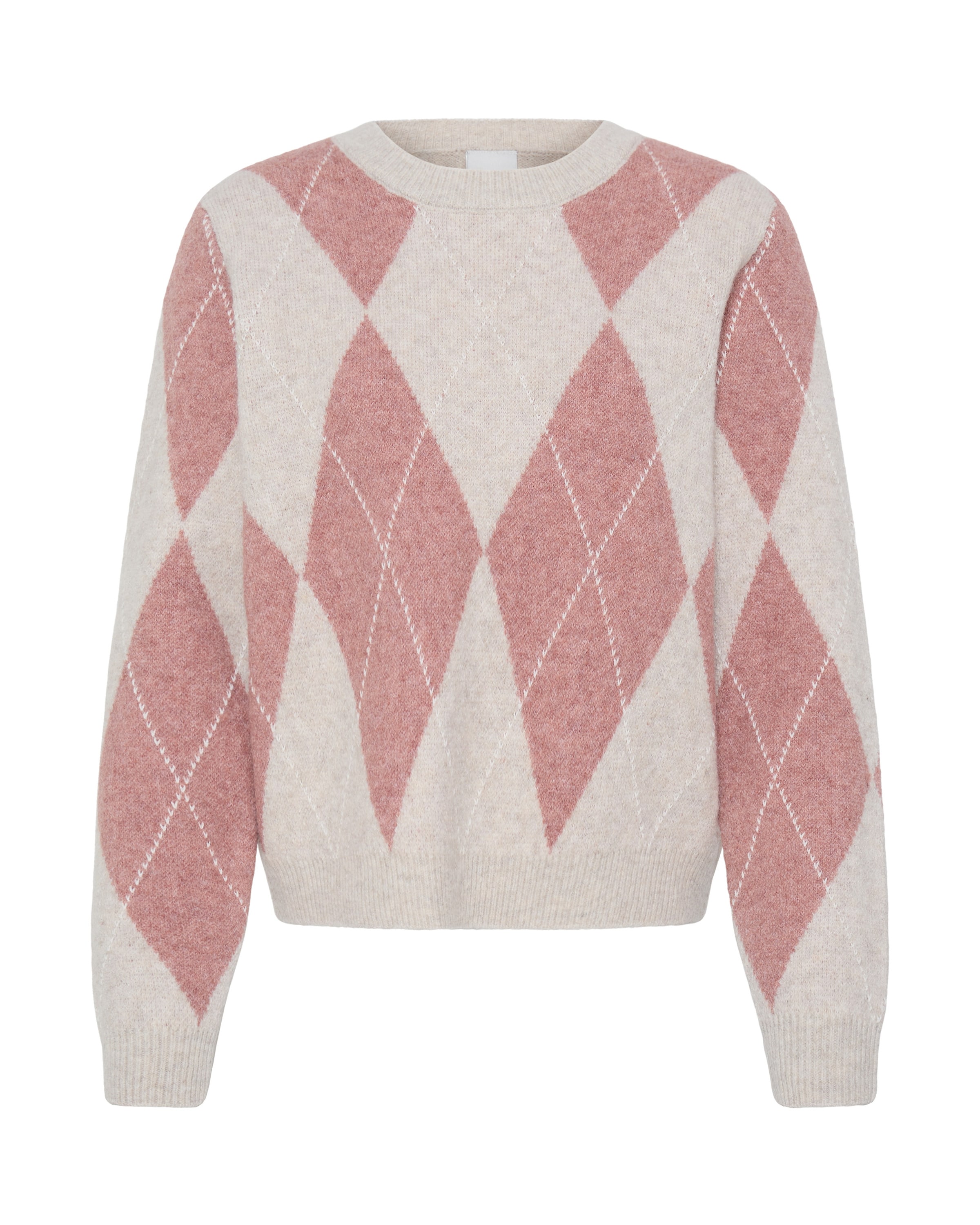 ICHI Sweater 'IHFenster' in L in Dusky pink / Egg shell, Item view