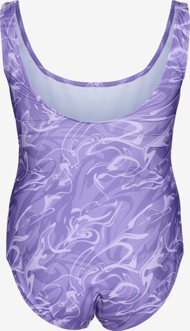 Swim by Zizzi Swimsuit 'SMIA' in Purple