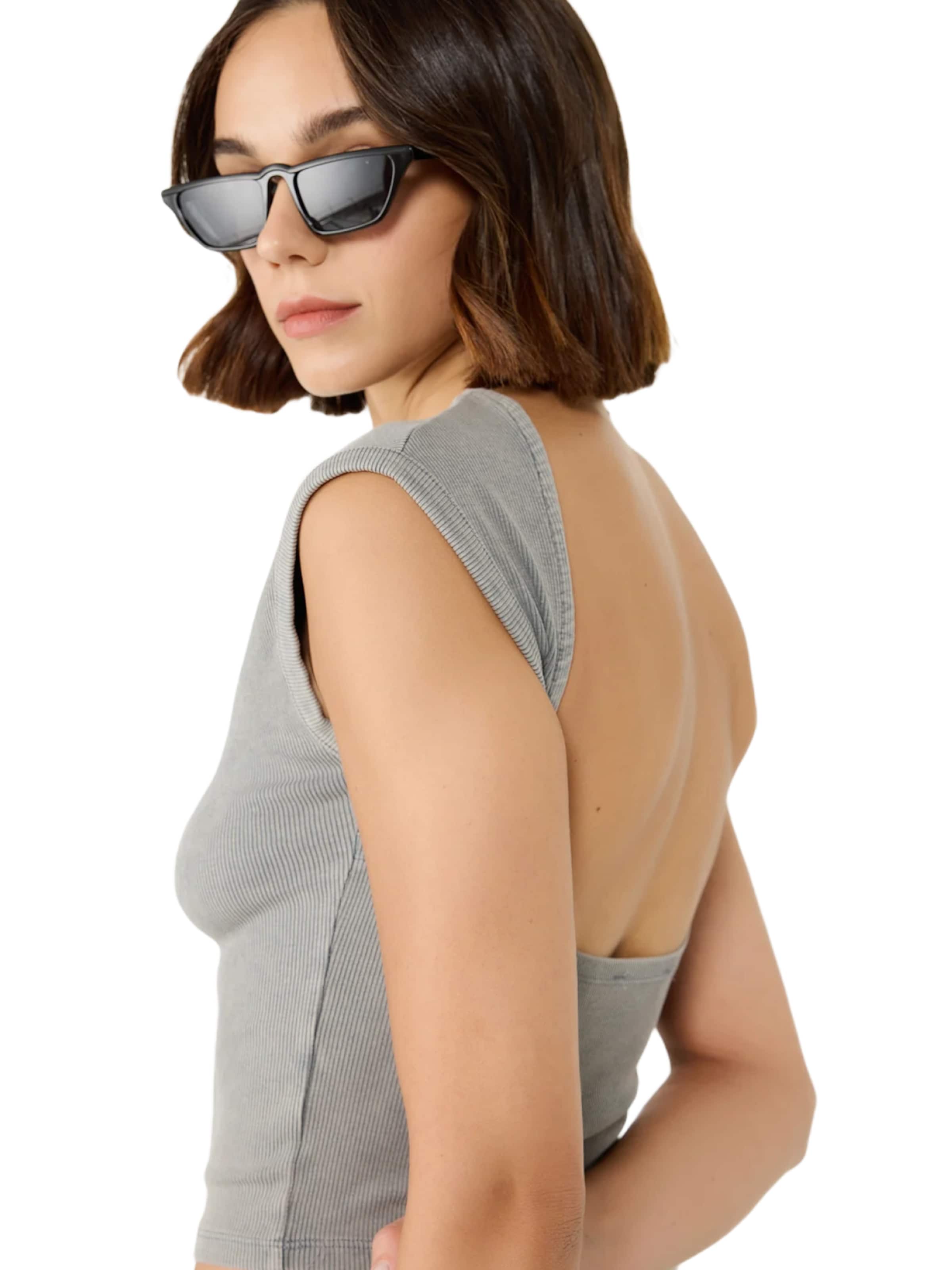 No Matter What Top in Grey