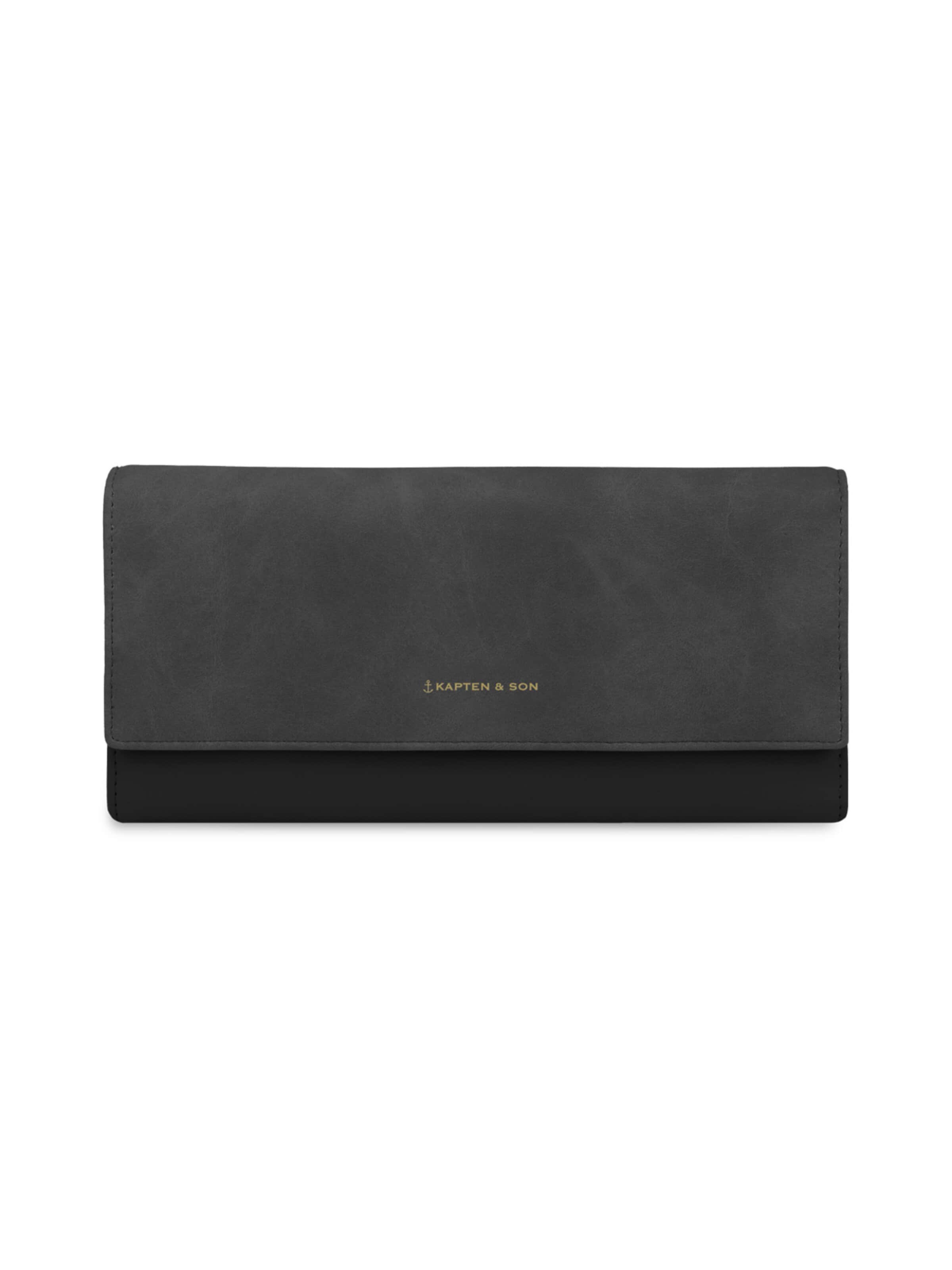 Kapten & Son Kukkaro 'Triomphe All Black' värissä musta: etupuoli