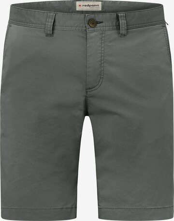 REDPOINT Chino Pants in Green: front