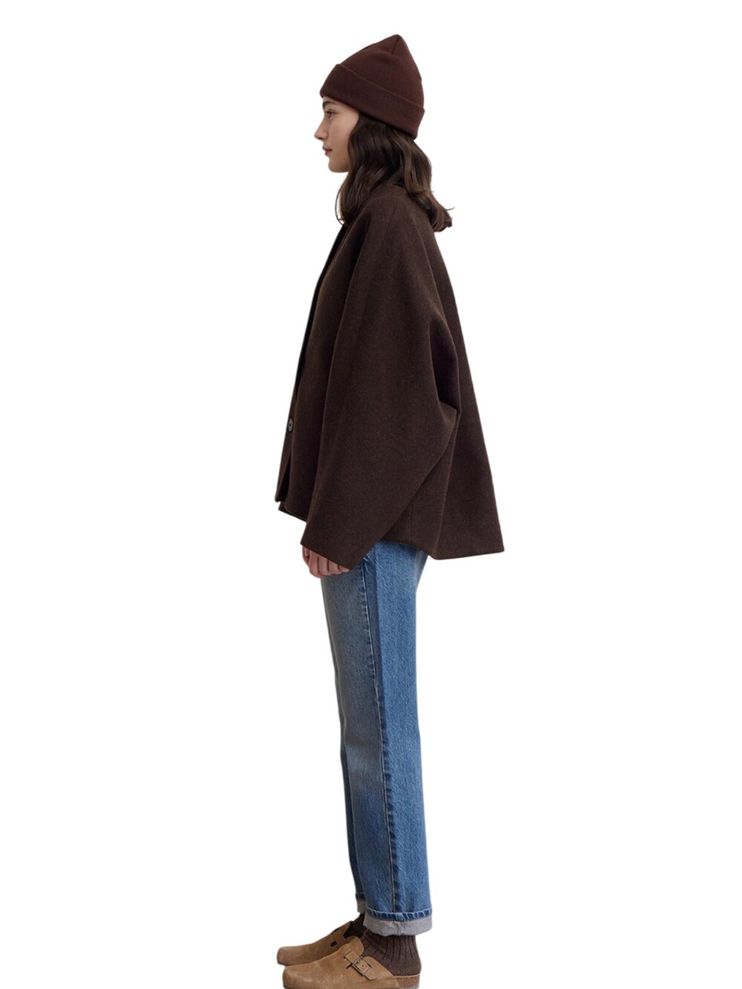 MANUKA Between-Season Jacket in Brown