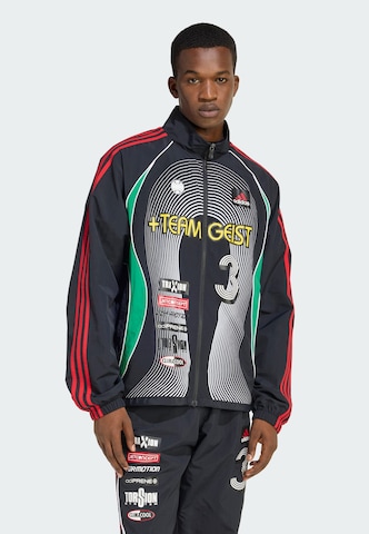 ADIDAS ORIGINALS Демисезонная куртка 'Teamgeist' в Черный: спереди