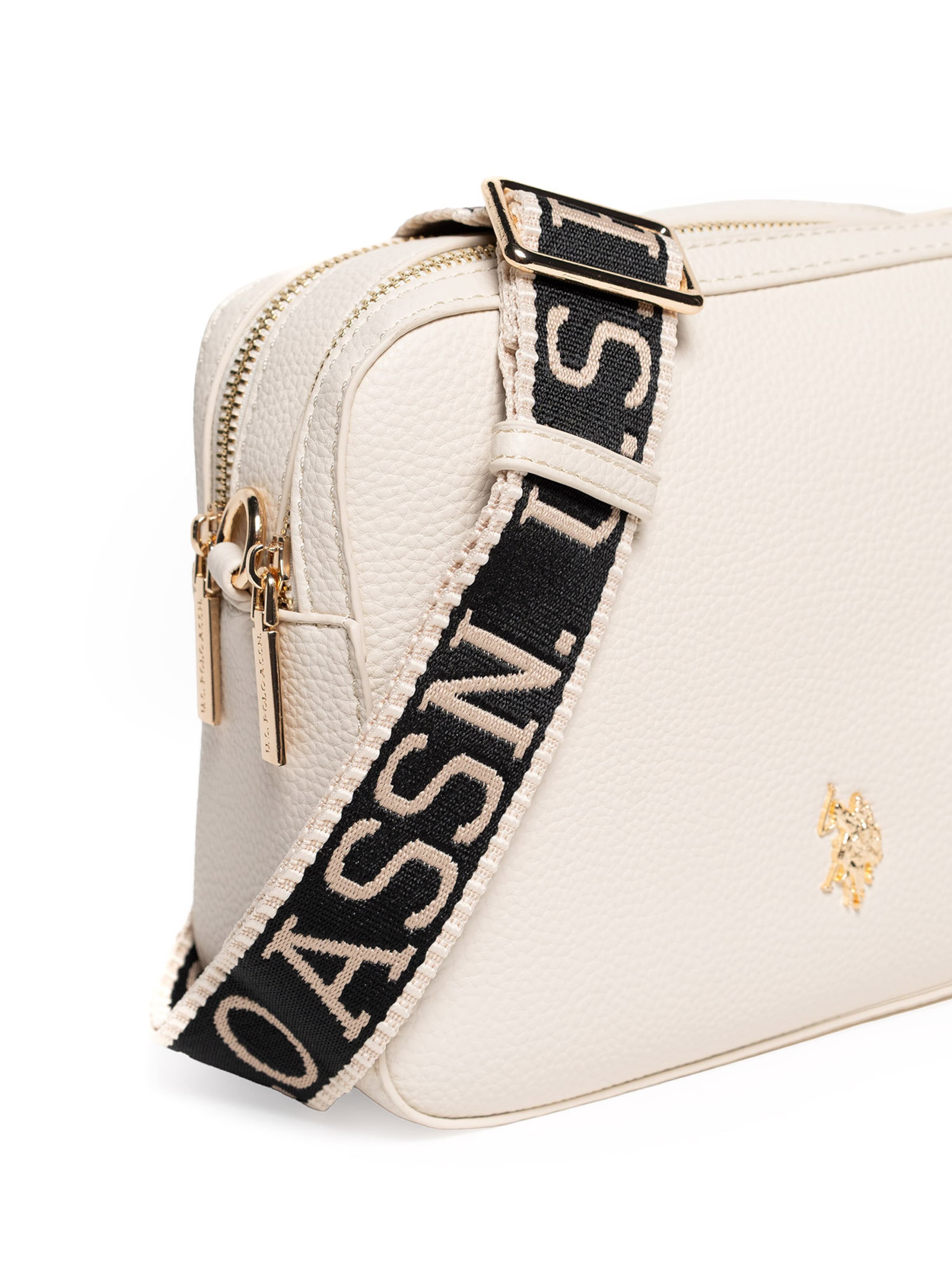 Borsa a spalla di U.S. POLO ASSN. in bianco