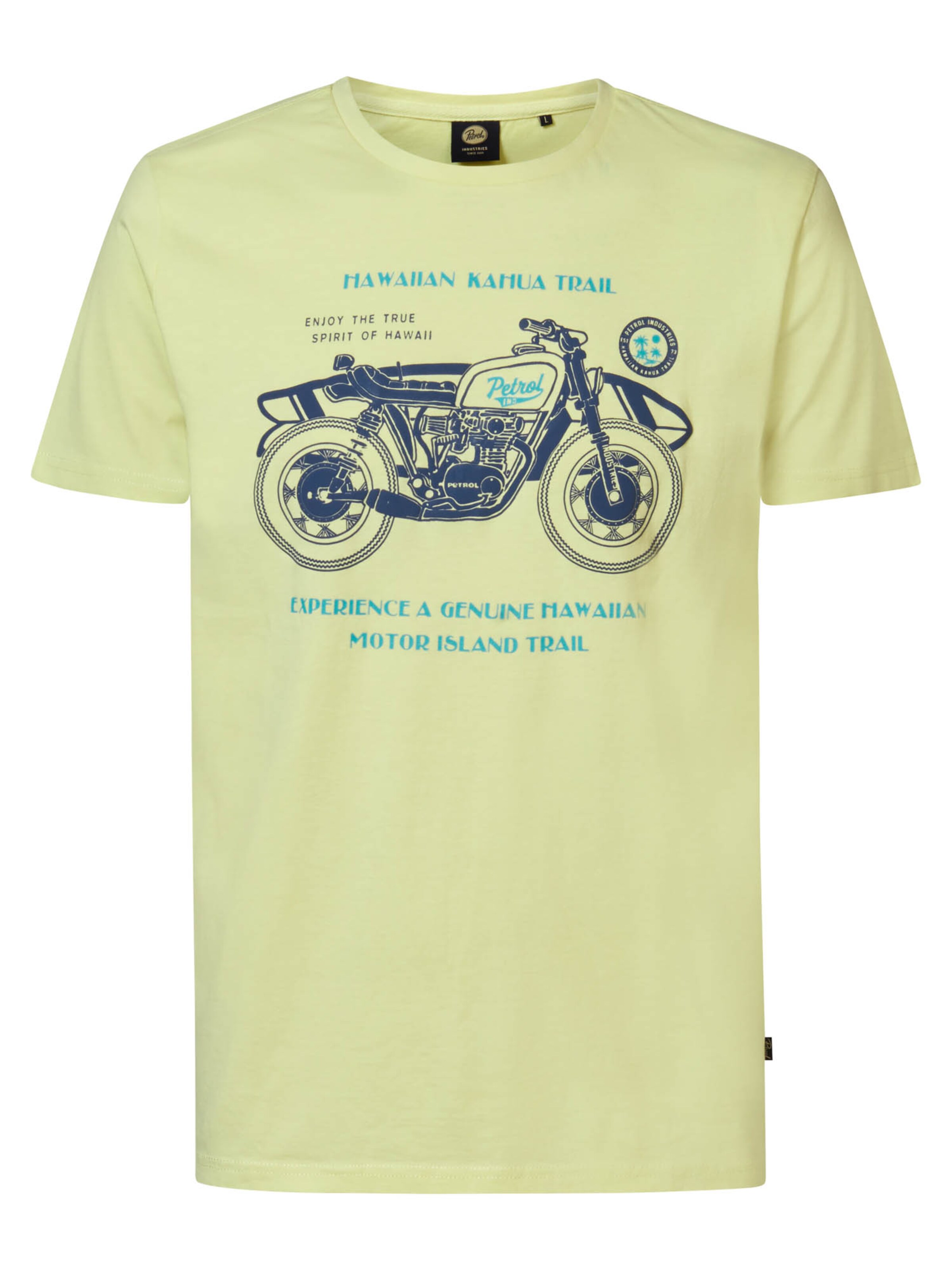 Petrol Industries T-Shirt 'Lagoonize' in Gelb: Vorderseite