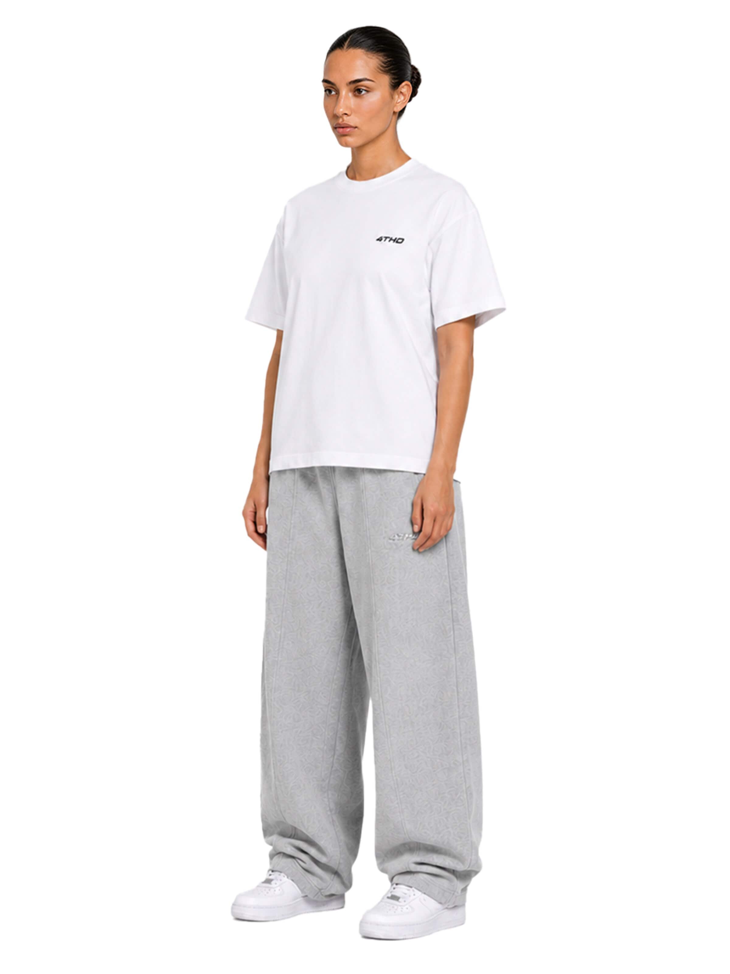 4thD Shirt 'Slim Fit Tee - White' in White
