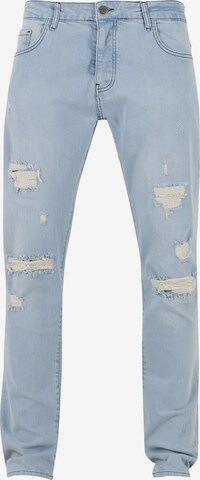 DEF Slimfit Jeans 'Theo' in Blauw: voorkant