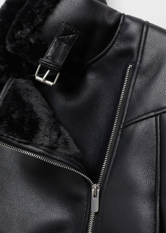 MANGO TEEN Between-Season Jacket 'Fazbl' in Black