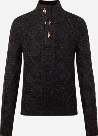 Pulover 'BLUJEAN' de la JACK & JONES pe negru: față