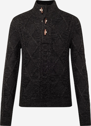 JACK & JONES Sweater 'BLUJEAN' in Black: front