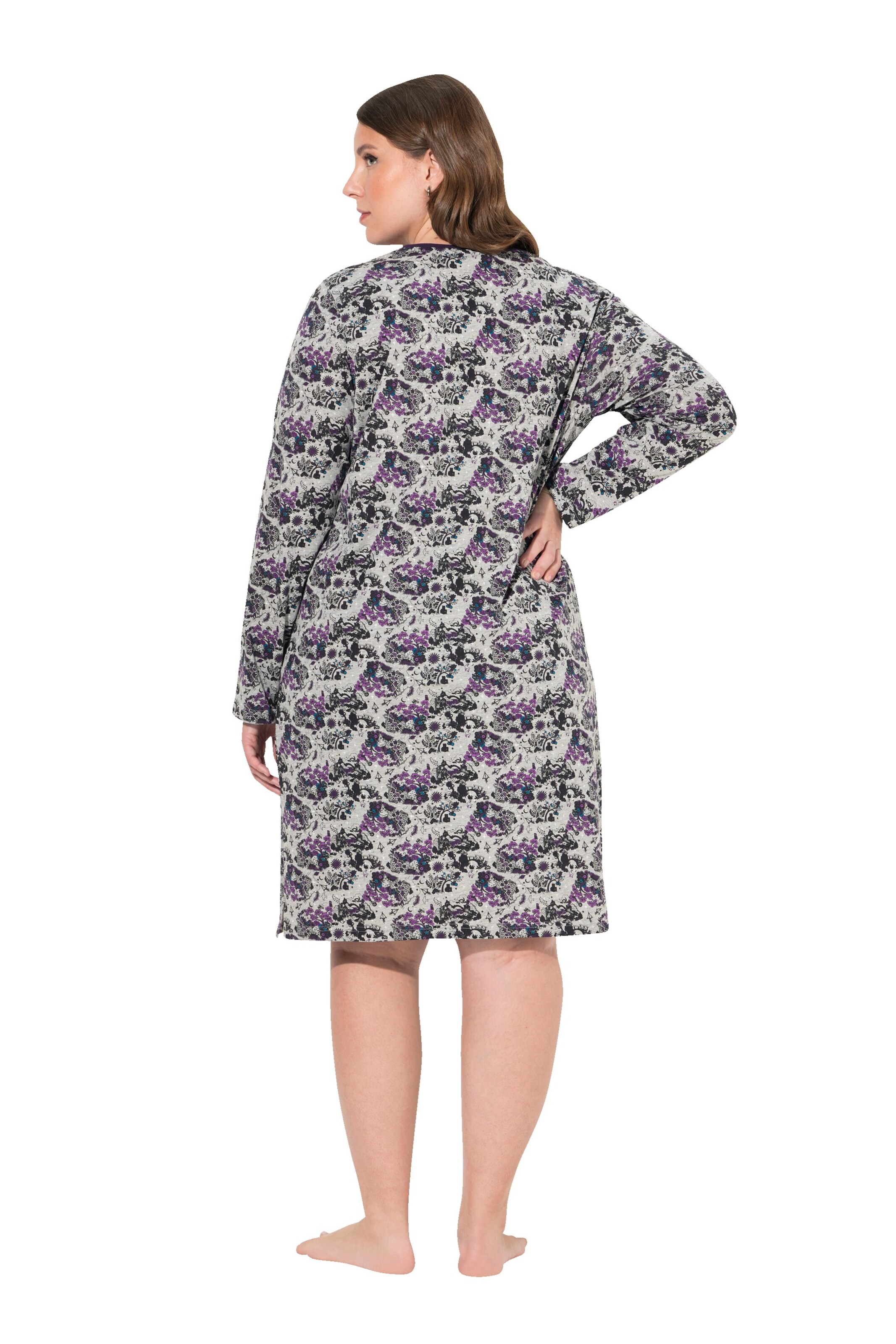 Ulla Popken Nachthemd in Lila