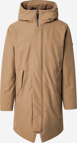 Veste mi-saison 'Gunter' elvine en marron : devant