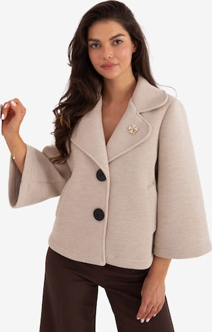 Madnezz House Übergangsmantel in Beige: Vorderseite