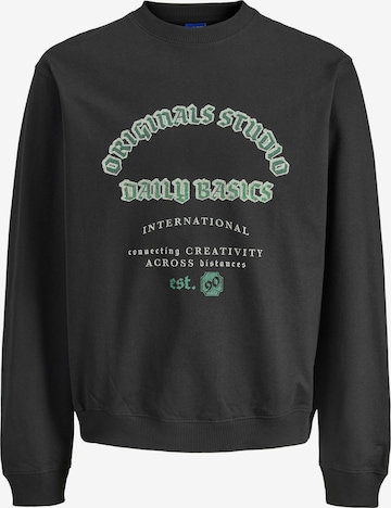 JACK & JONES Sweatshirt in Zwart: voorkant