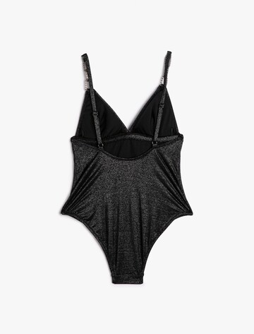 Koton Triangle Swimsuit in Black