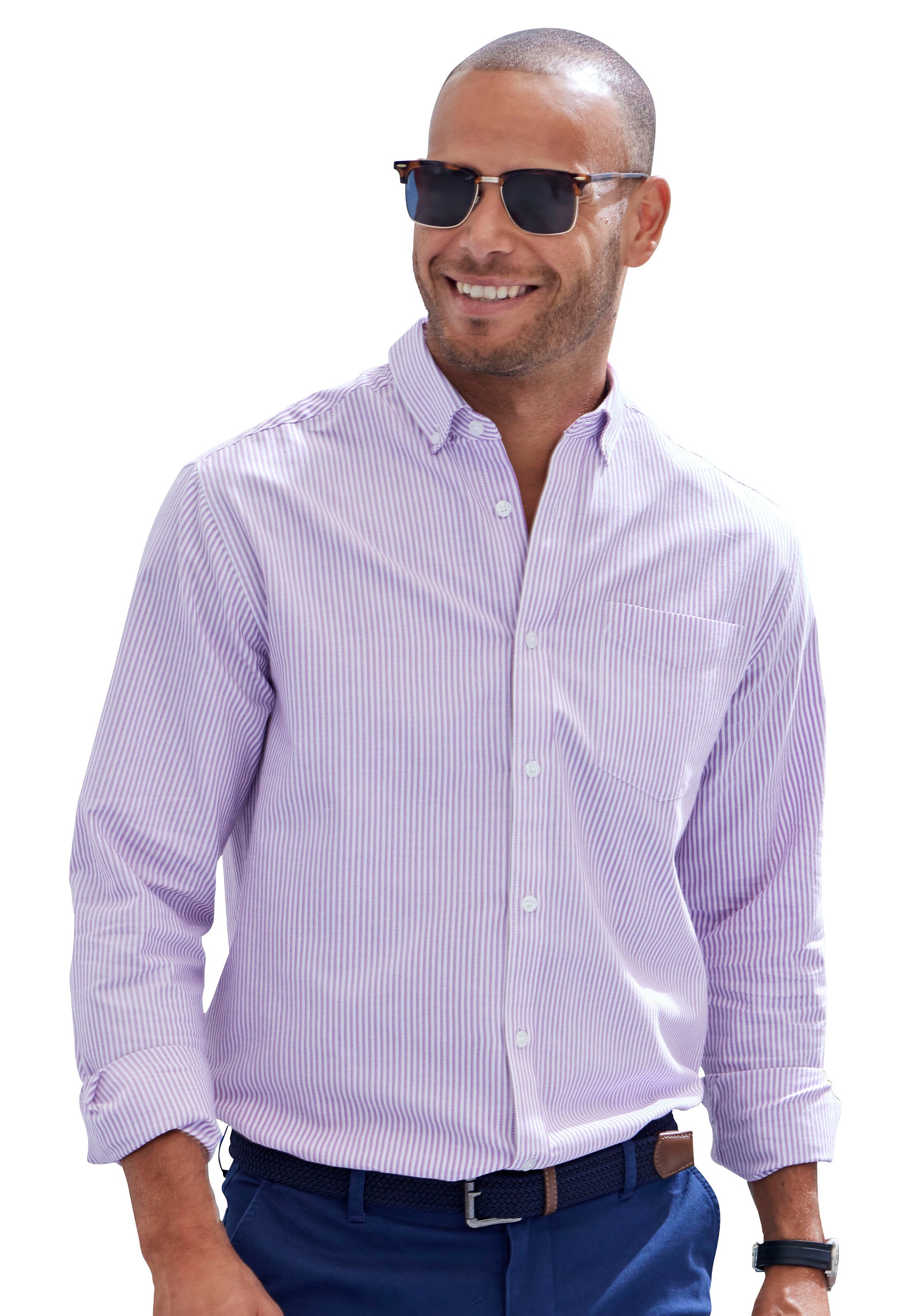 lillā H.I.S Standarta piegriezums Krekls: no priekšpuses