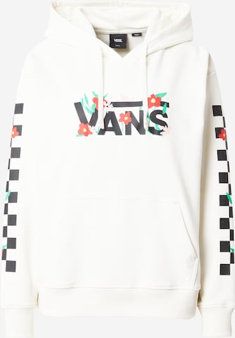 VANS Sweatshirt 'FLEURS BFF' in White: front